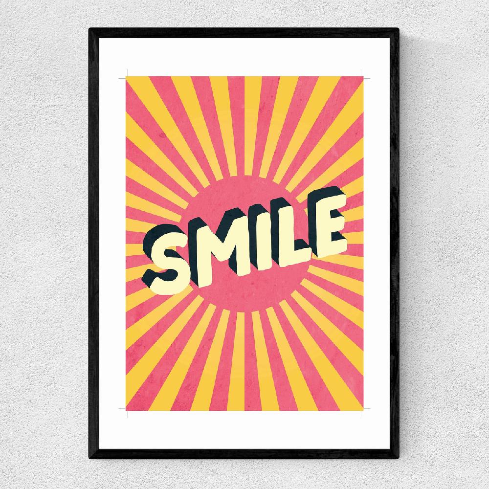 east end prints Smile by Scribbler