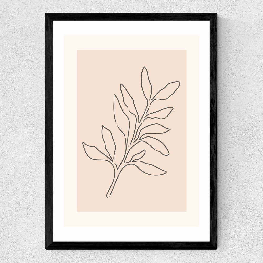 East End Prints Soft Leaves I