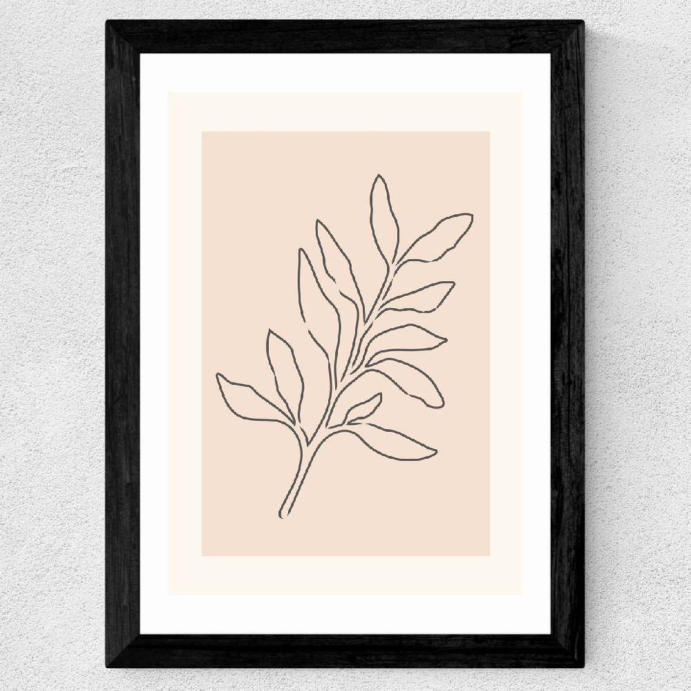 East End Prints Soft Leaves I