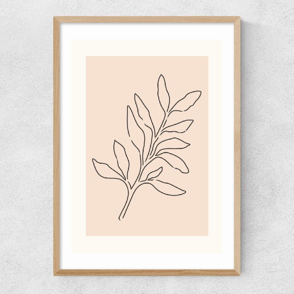 East End Prints Soft Leaves I