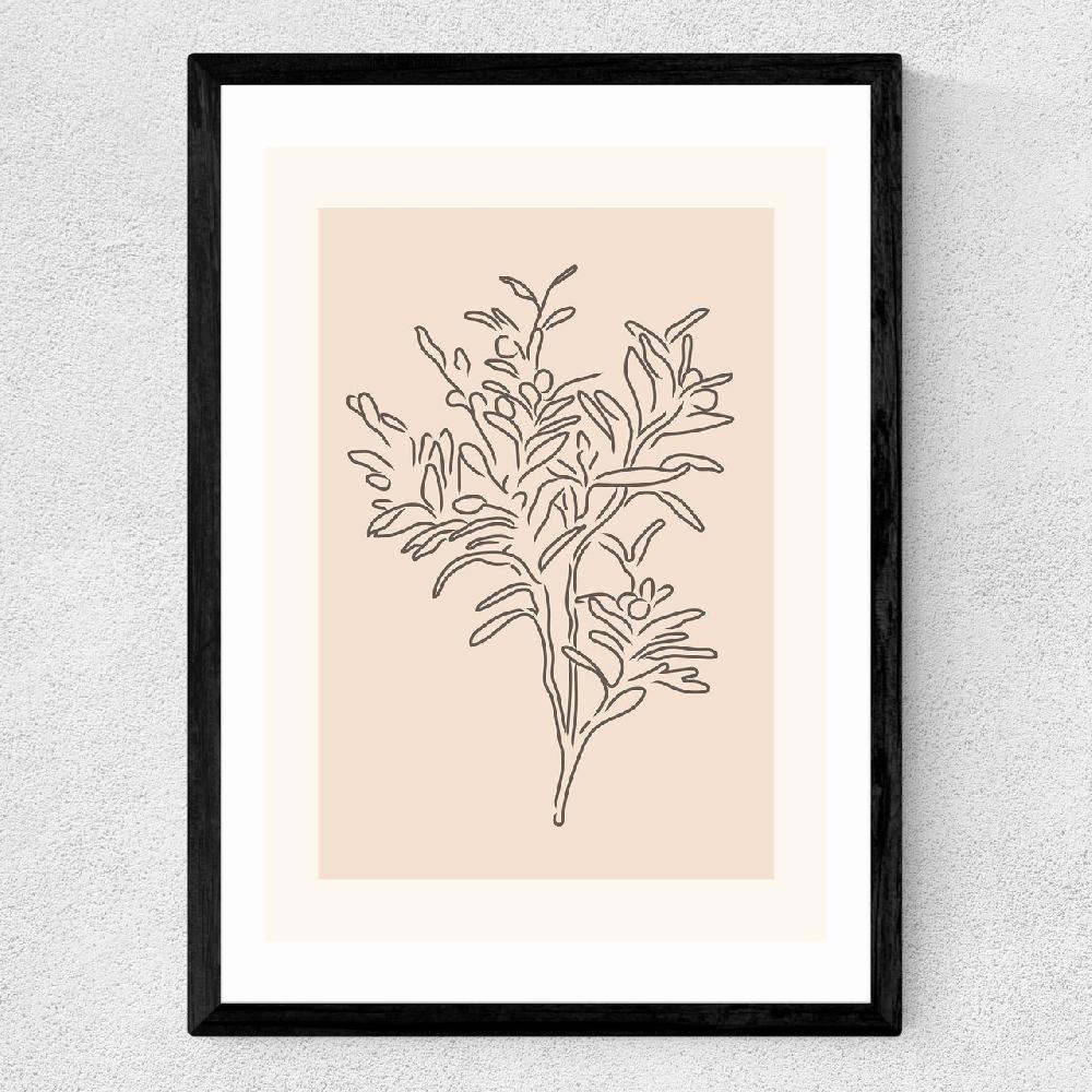 East End Prints Soft Leaves II