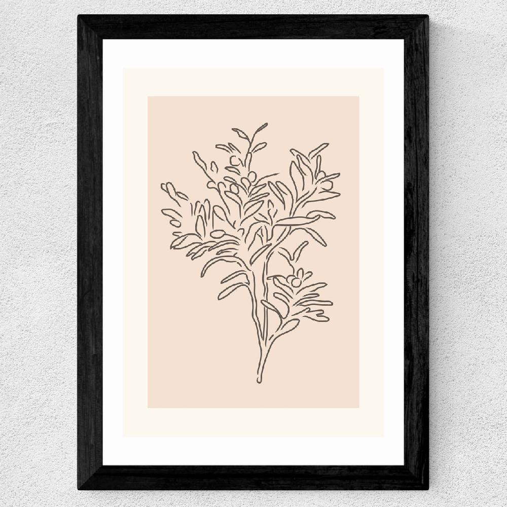 East End Prints Soft Leaves II