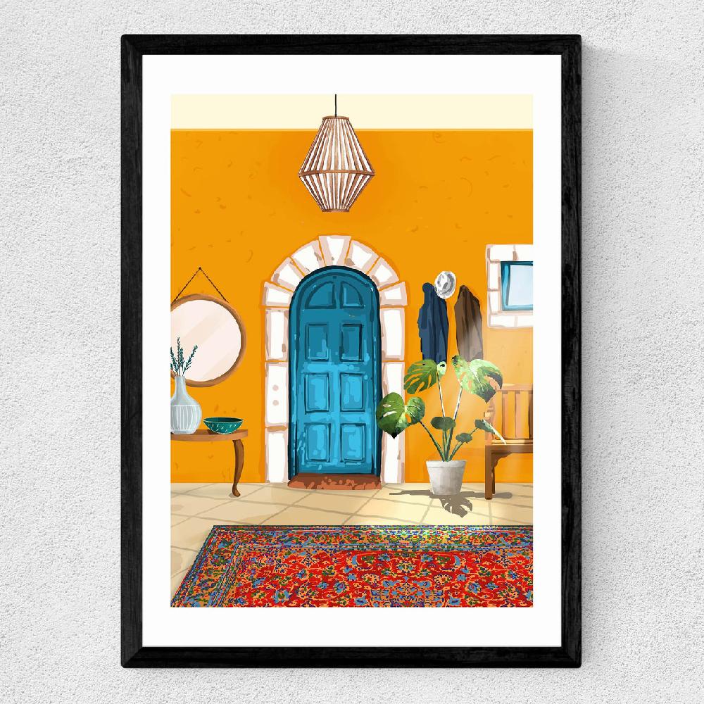 East End Prints Spanish Villa Interior