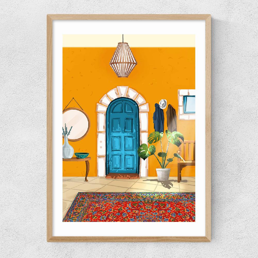 East End Prints Spanish Villa Interior