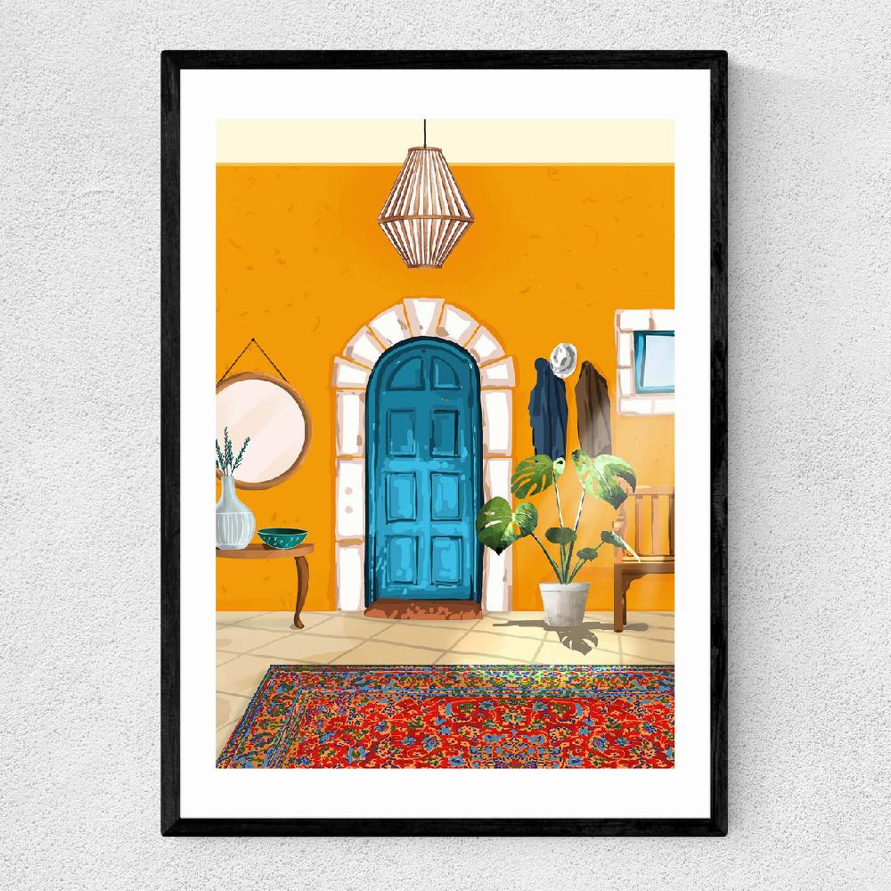 east end prints Spanish Villa Interior