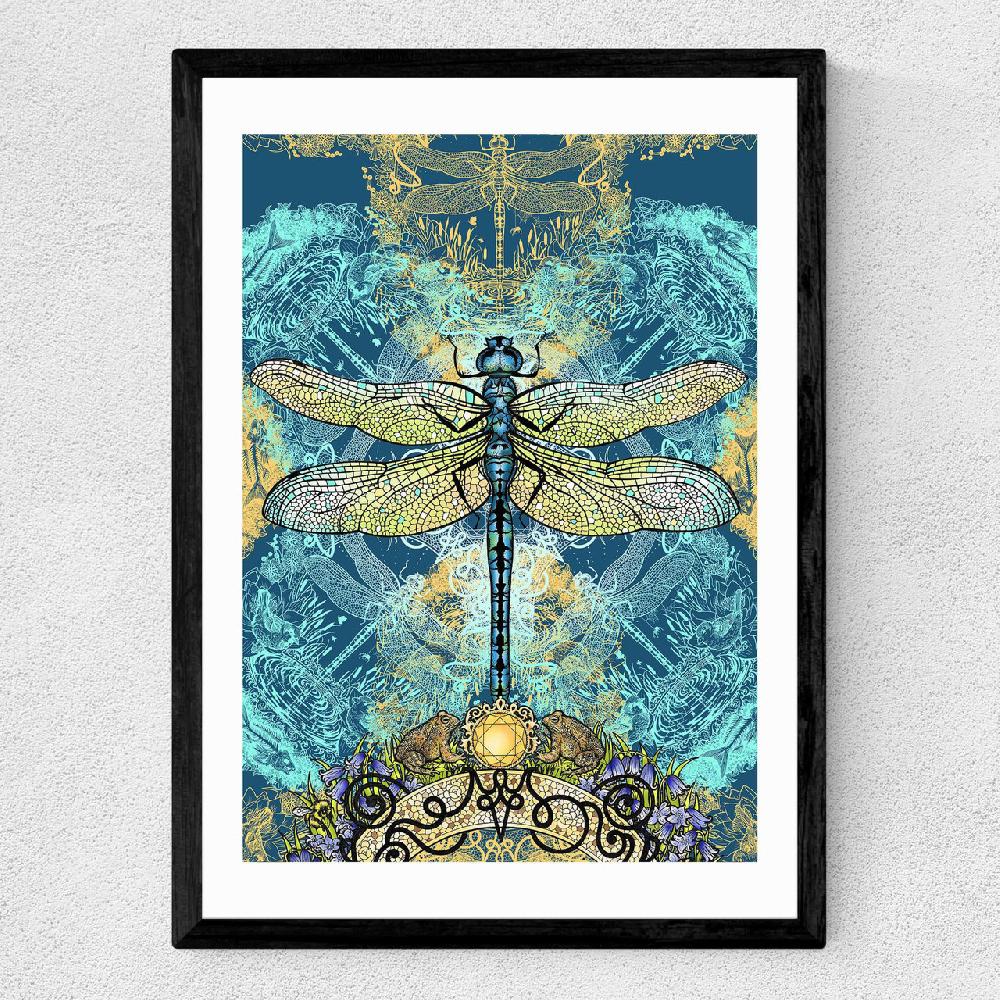 East End Prints Spirited Dragonfly
