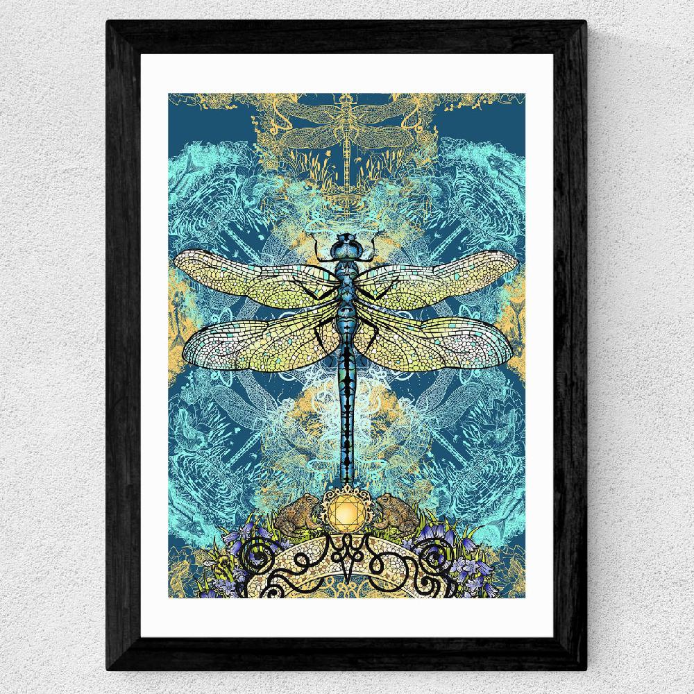 East End Prints Spirited Dragonfly