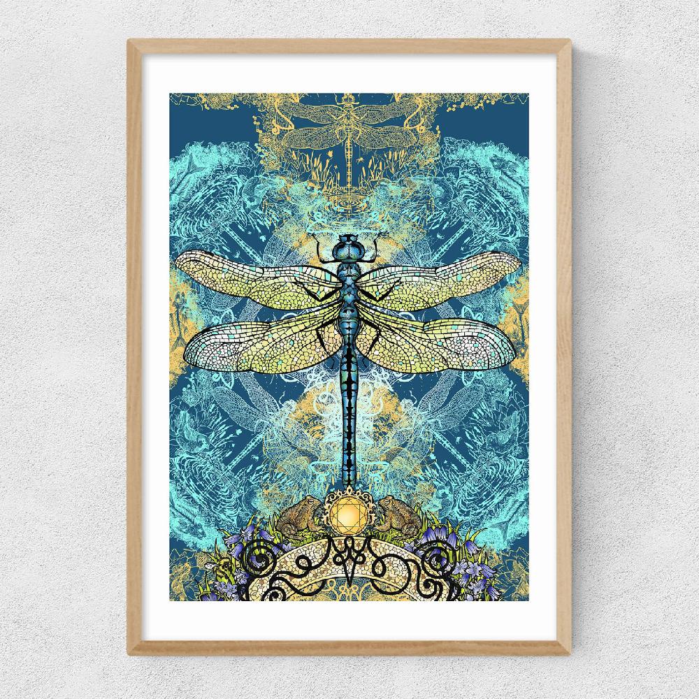 East End Prints Spirited Dragonfly