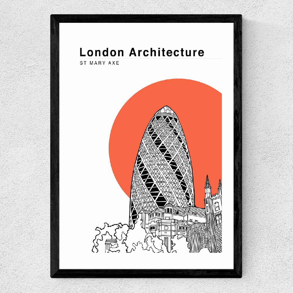 East End Prints St Mary Axe Tomato