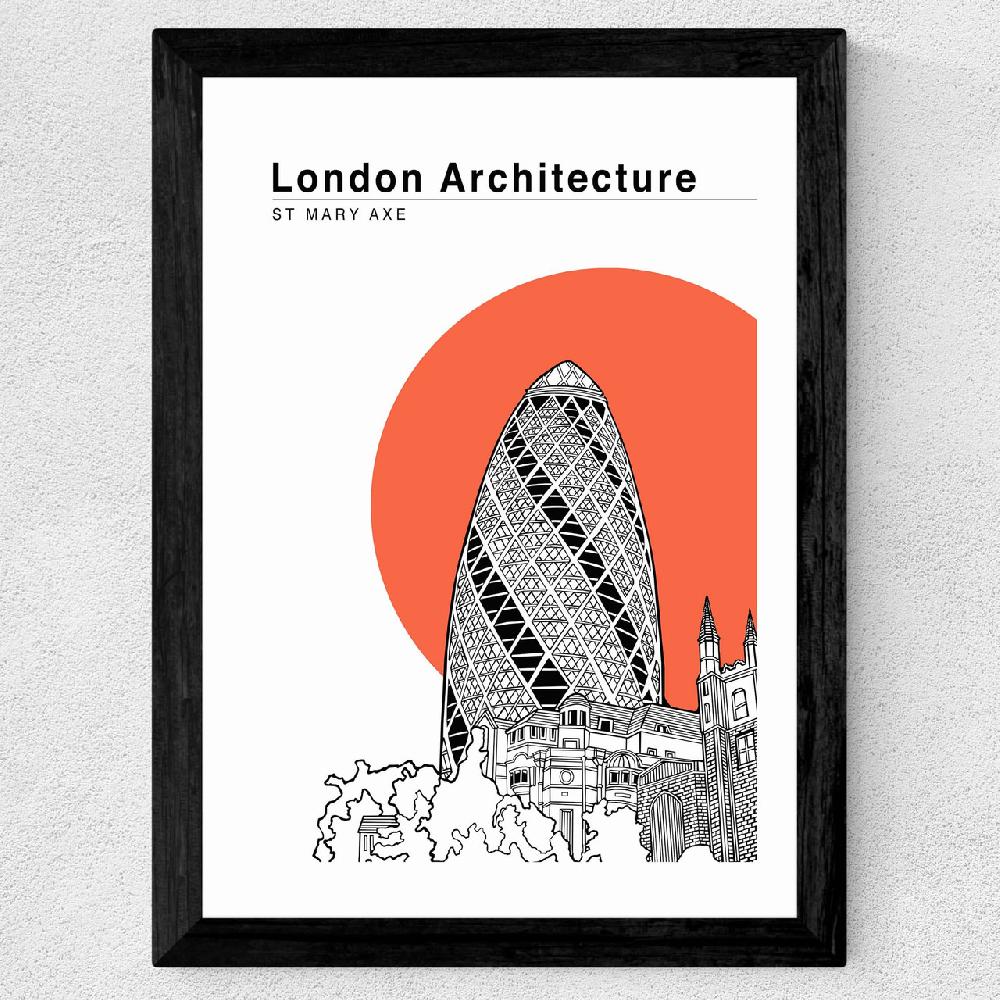 East End Prints St Mary Axe Tomato