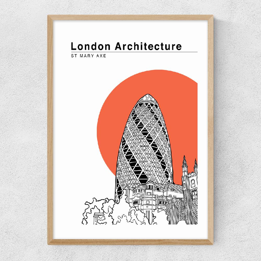 East End Prints St Mary Axe Tomato