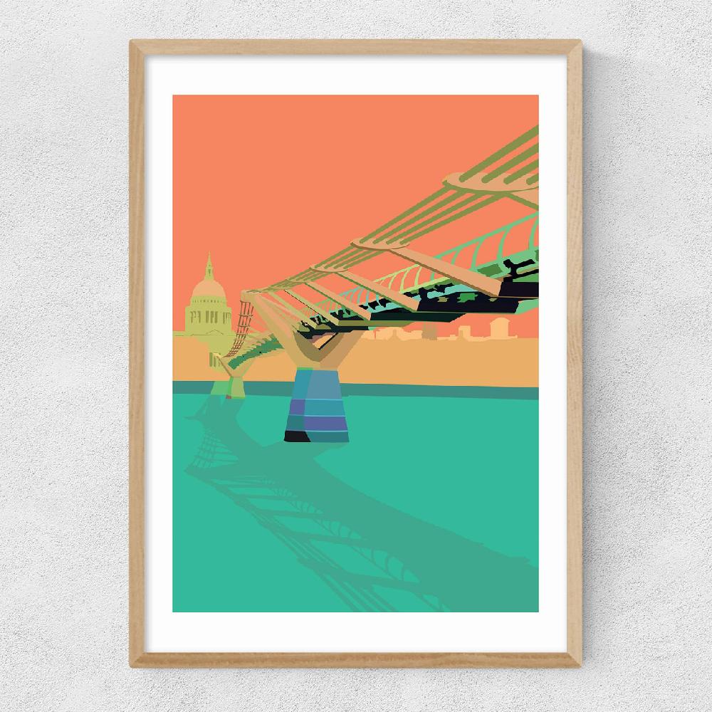 East End Prints St Paul's And Millennium Bridge