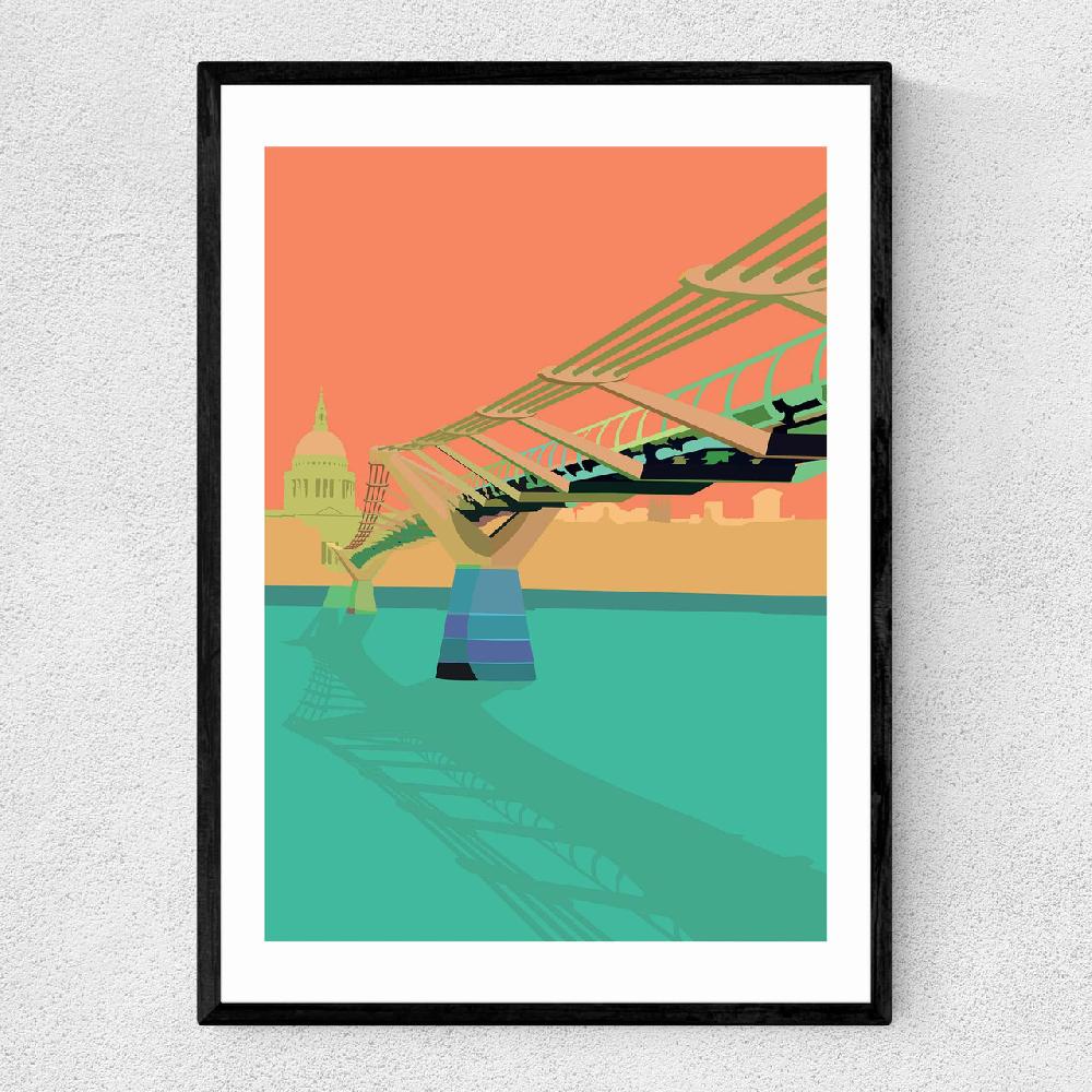 east end prints St Paul's and Millennium Bridge