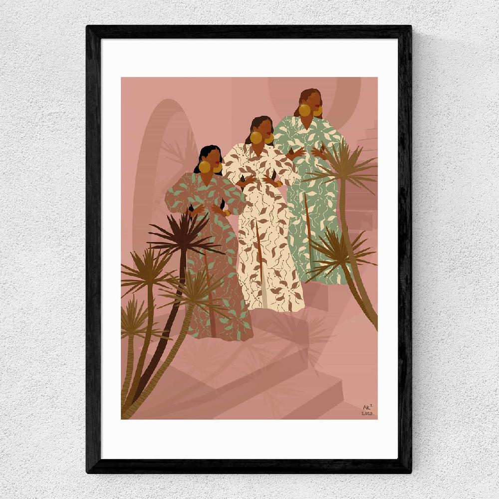 East End Prints Staircase To Morocco