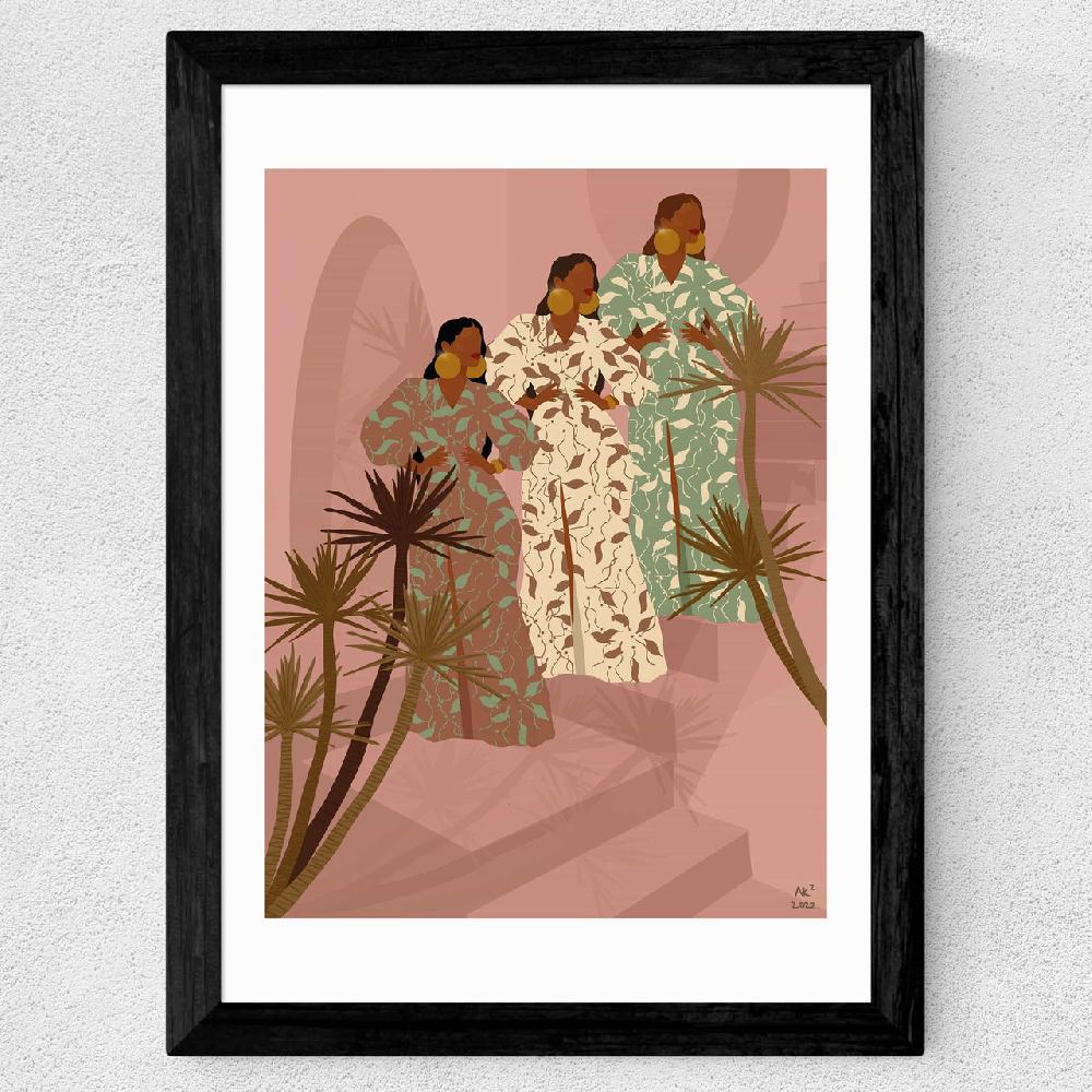 East End Prints Staircase To Morocco