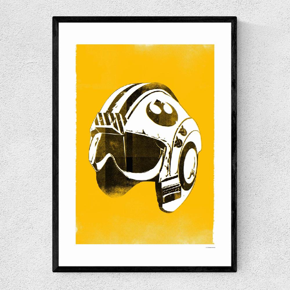 east end prints Star Wars Helmet - Red Five
