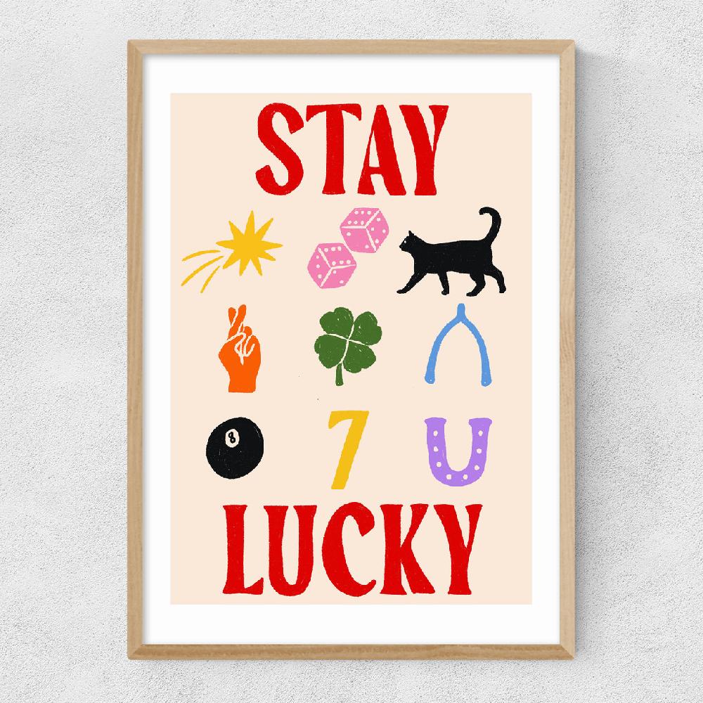 East End Prints Stay Lucky