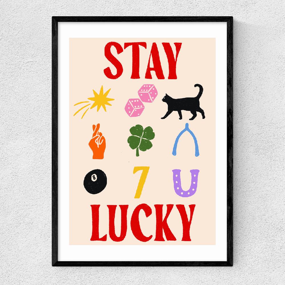 east end prints Stay Lucky