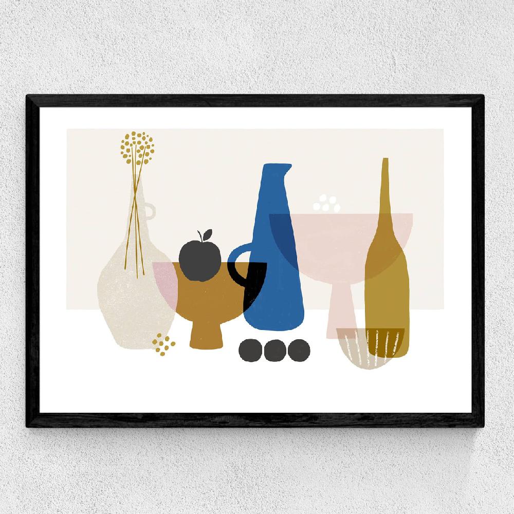 East End Prints Still Life With Black Apple