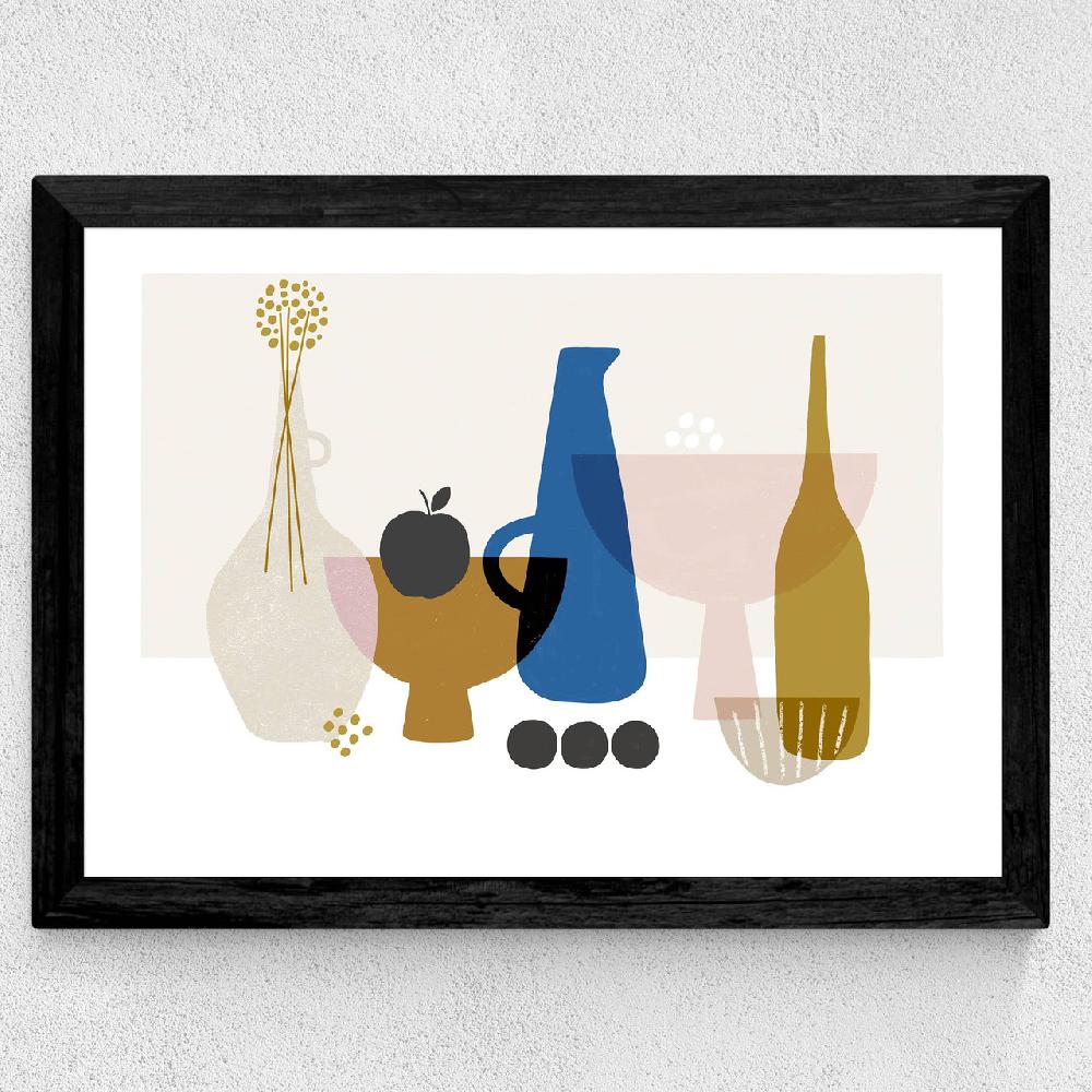 East End Prints Still Life With Black Apple