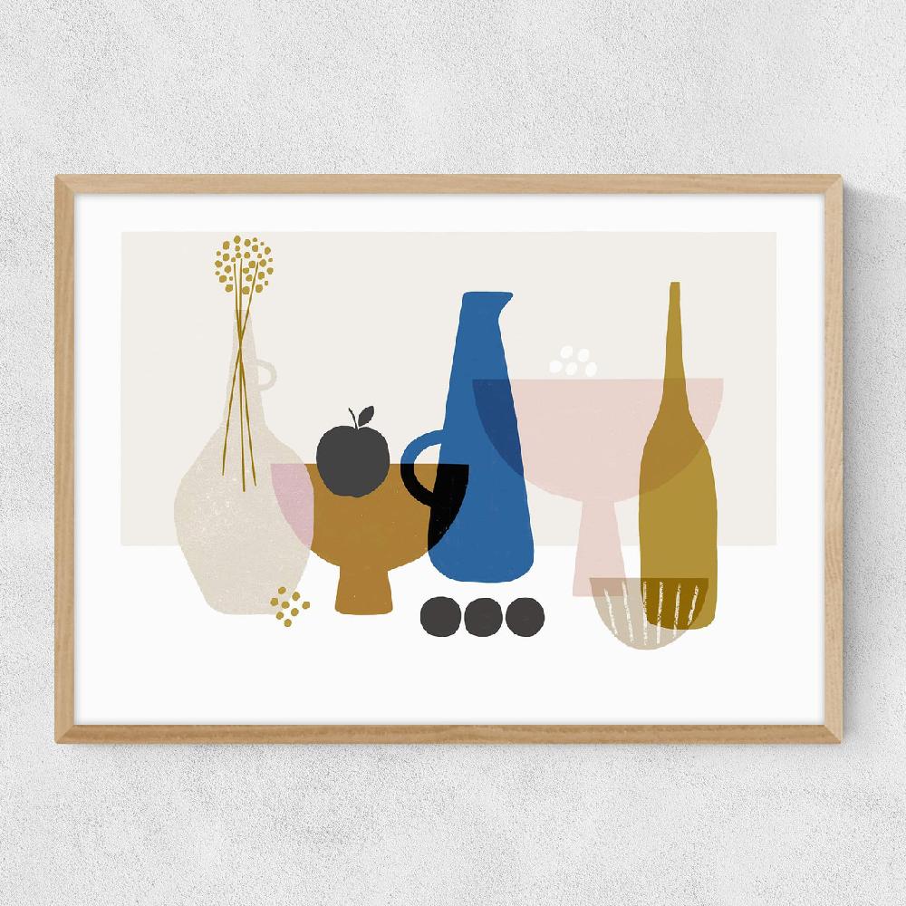 East End Prints Still Life With Black Apple