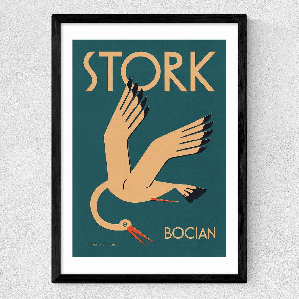 East End Prints Stork