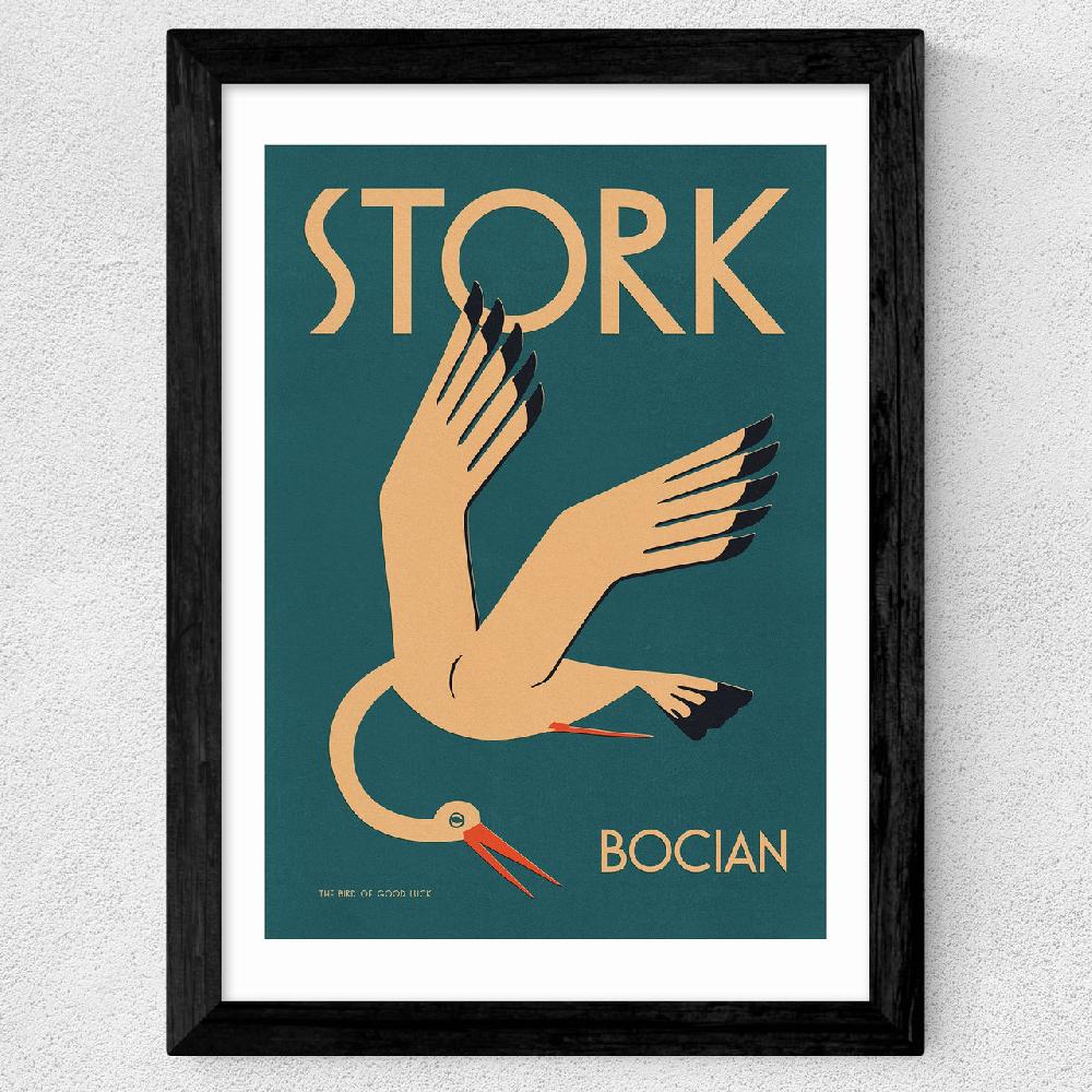 East End Prints Stork
