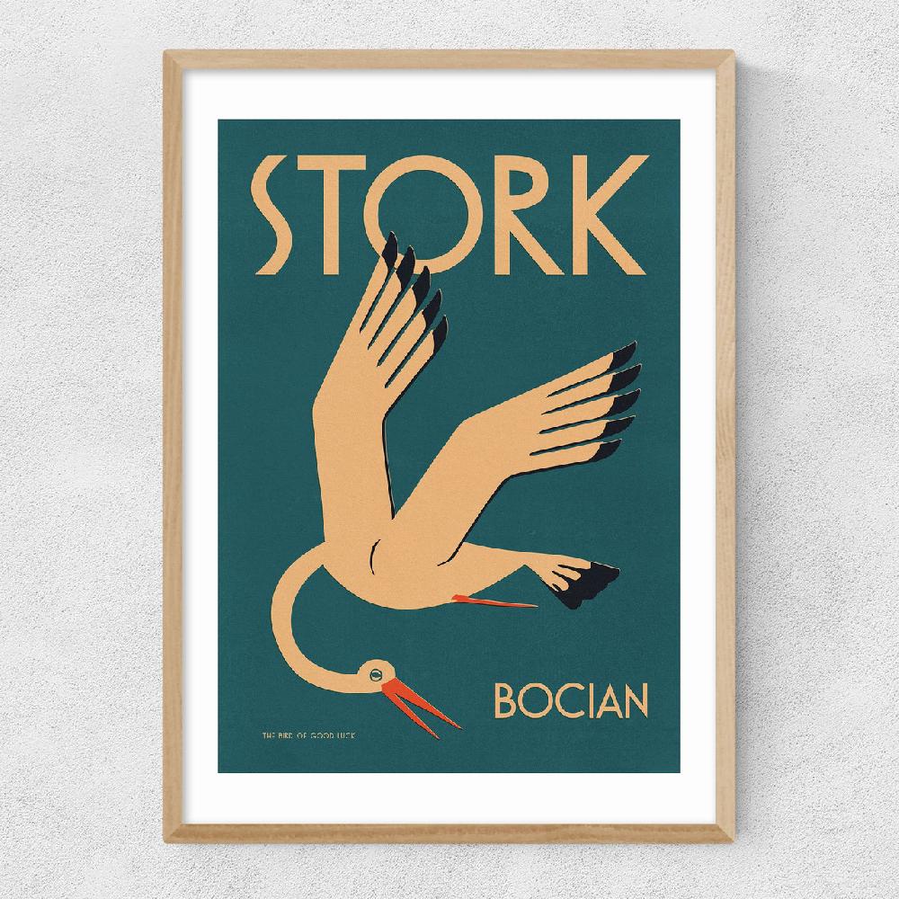 East End Prints Stork