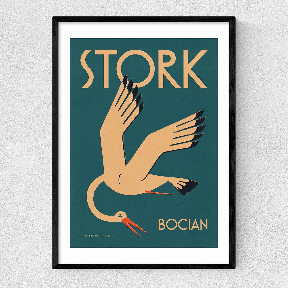 east end prints Stork