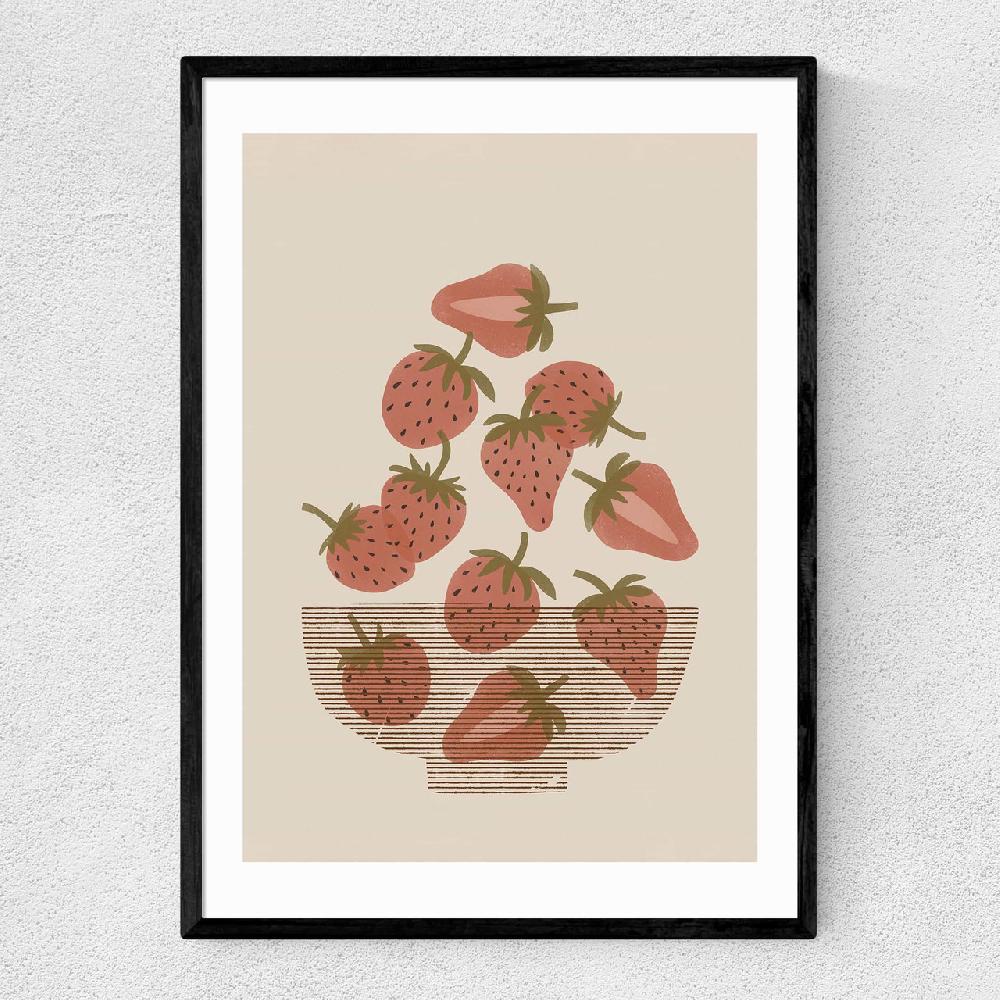 east end prints Strawberry Bowl