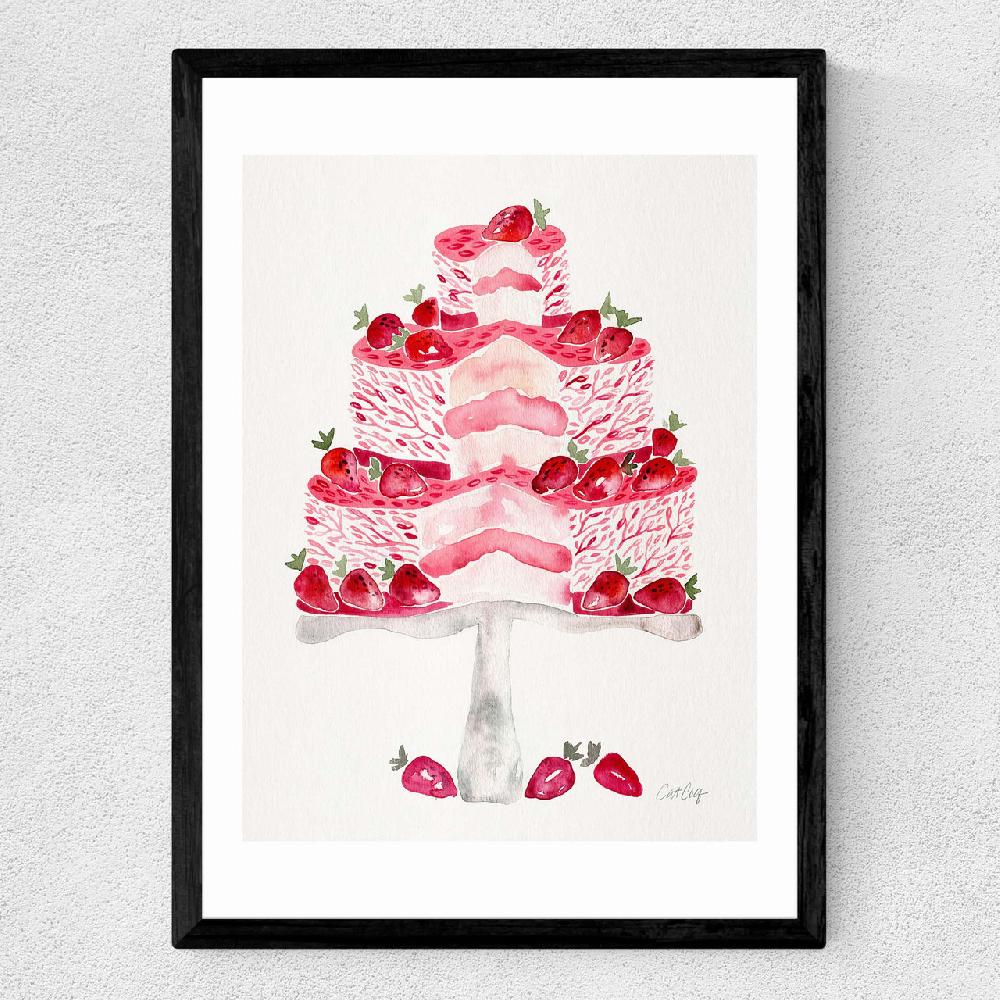 East End Prints Strawberry Short Cake