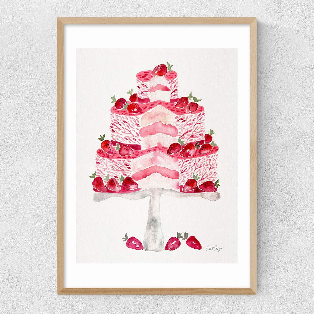 East End Prints Strawberry Short Cake