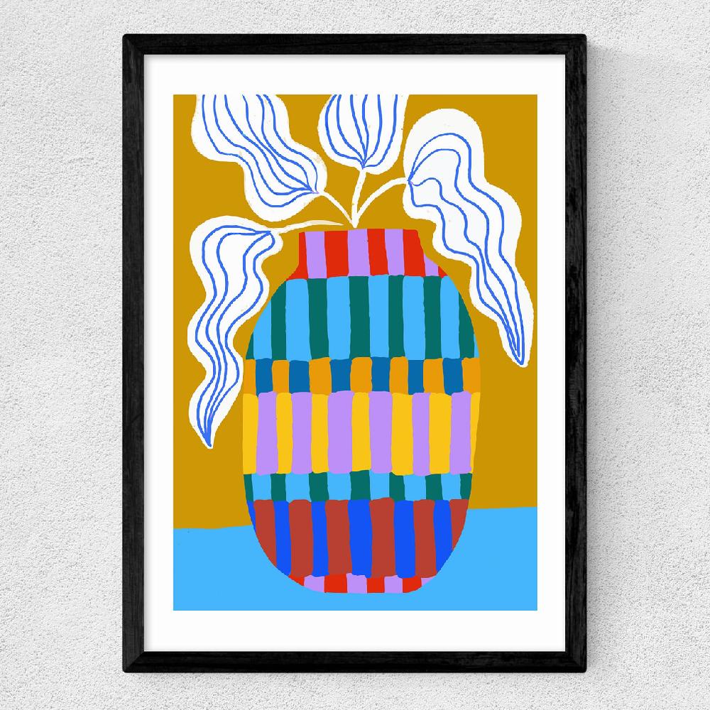 East End Prints Striped Pot