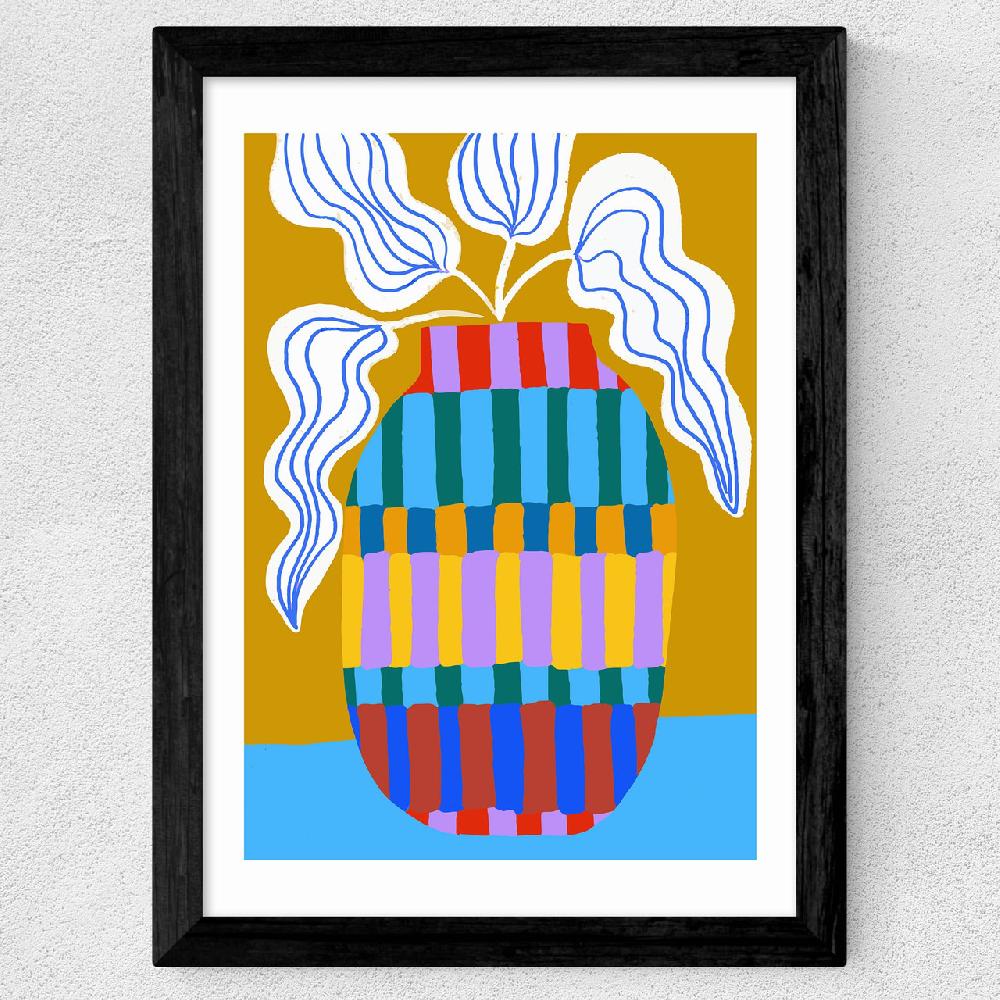 East End Prints Striped Pot