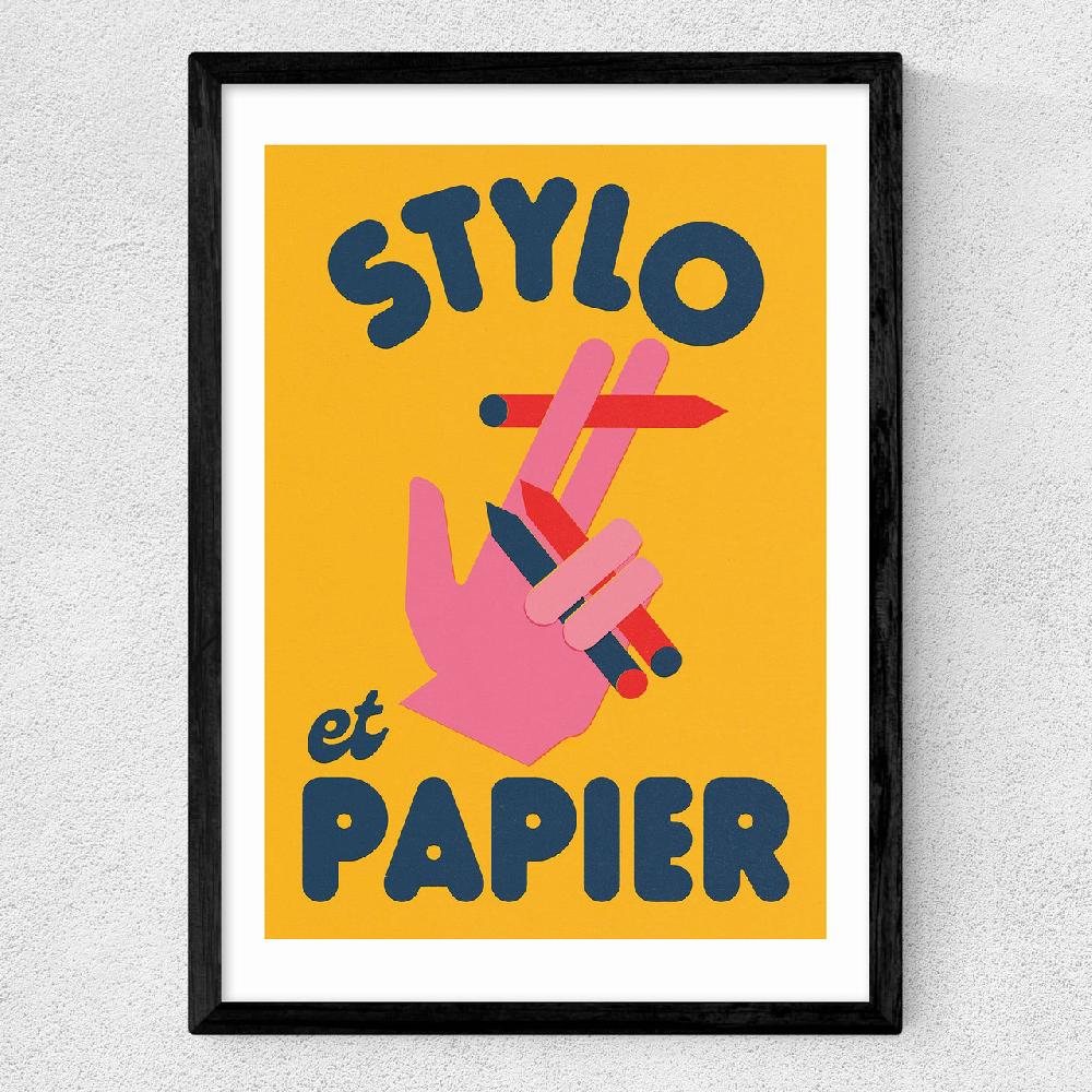 East End Prints Stylo Et Papier