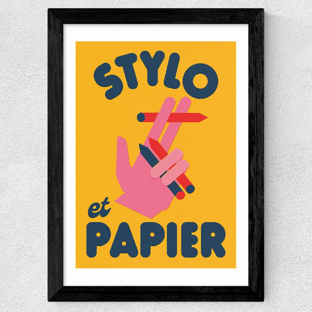 East End Prints Stylo Et Papier