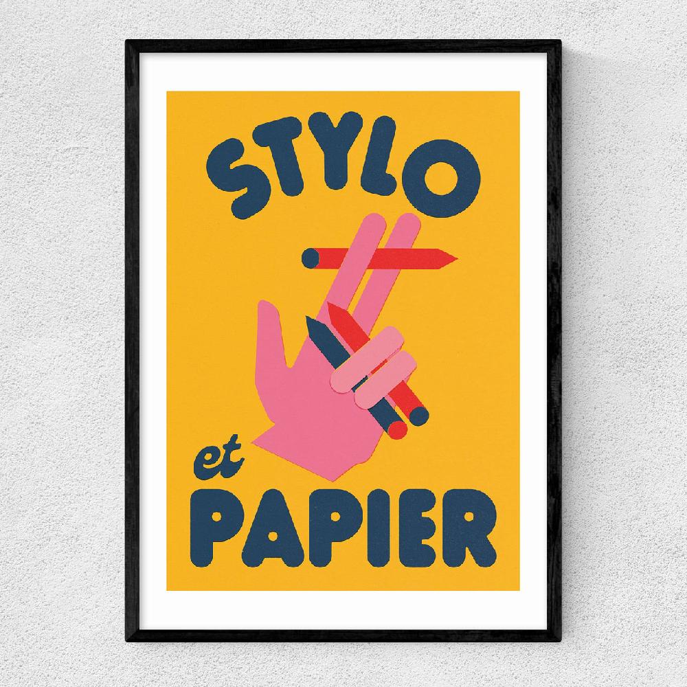 East End Prints Stylo Et Papier
