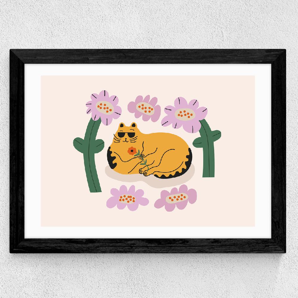 East End Prints Summer Cat