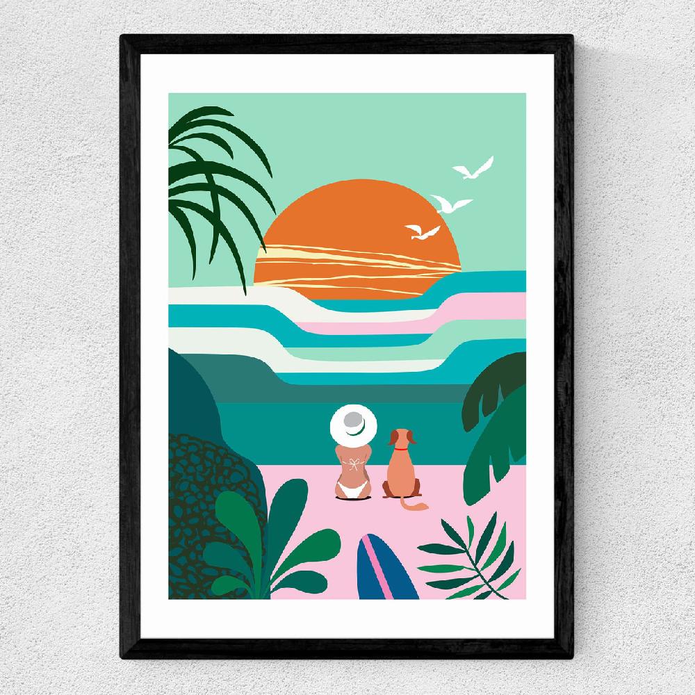 East End Prints Sun Flock