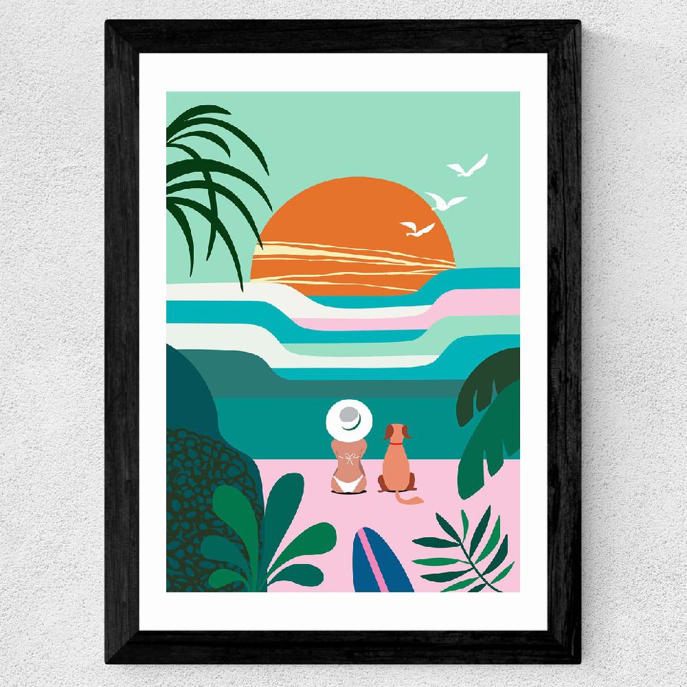 East End Prints Sun Flock