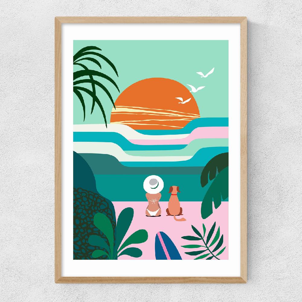 East End Prints Sun Flock