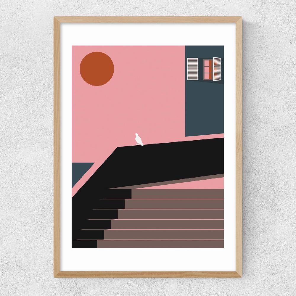 East End Prints Sunset By Keeler & Sidaway