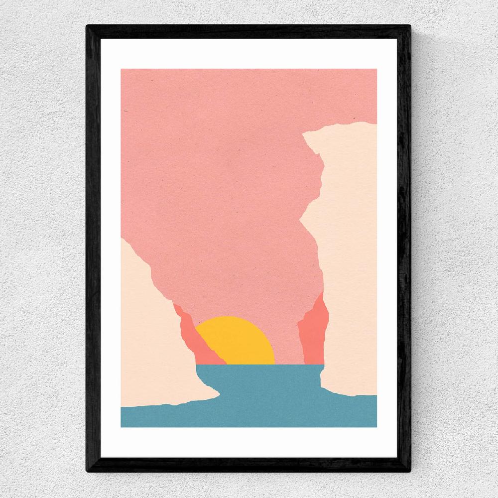 East End Prints Sunset In Crete