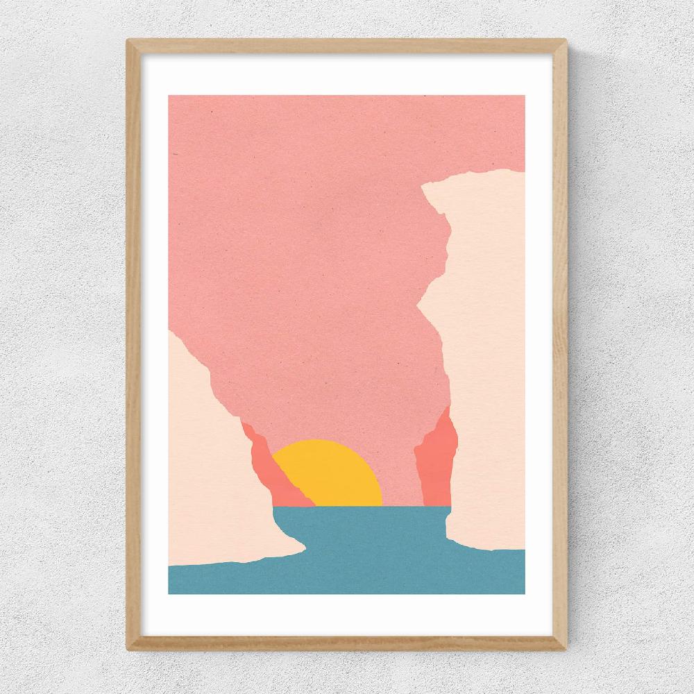 East End Prints Sunset In Crete