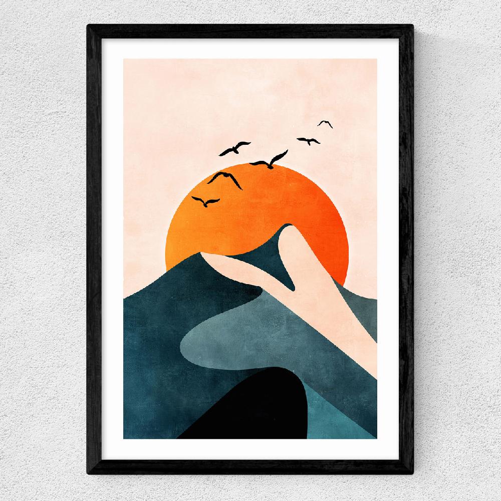 East End Prints Sunset Mountain