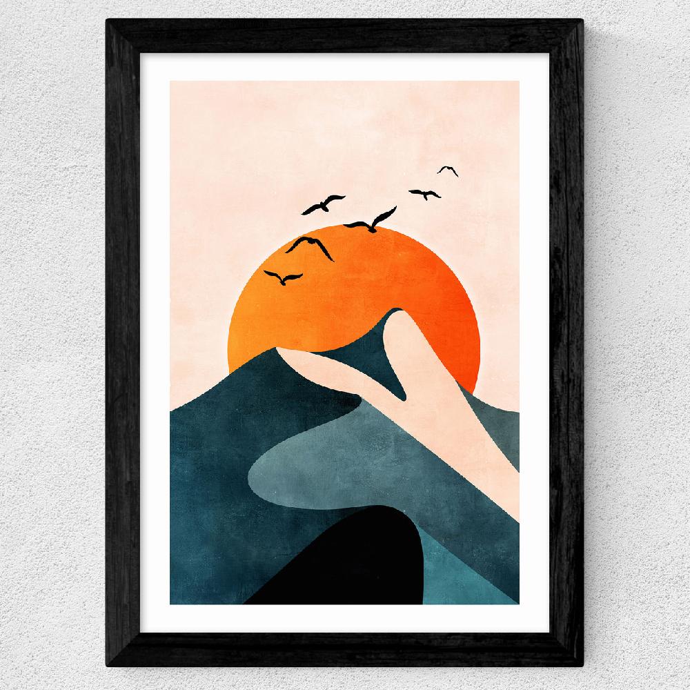 East End Prints Sunset Mountain