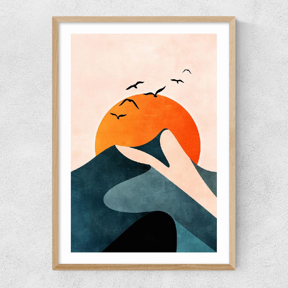 East End Prints Sunset Mountain