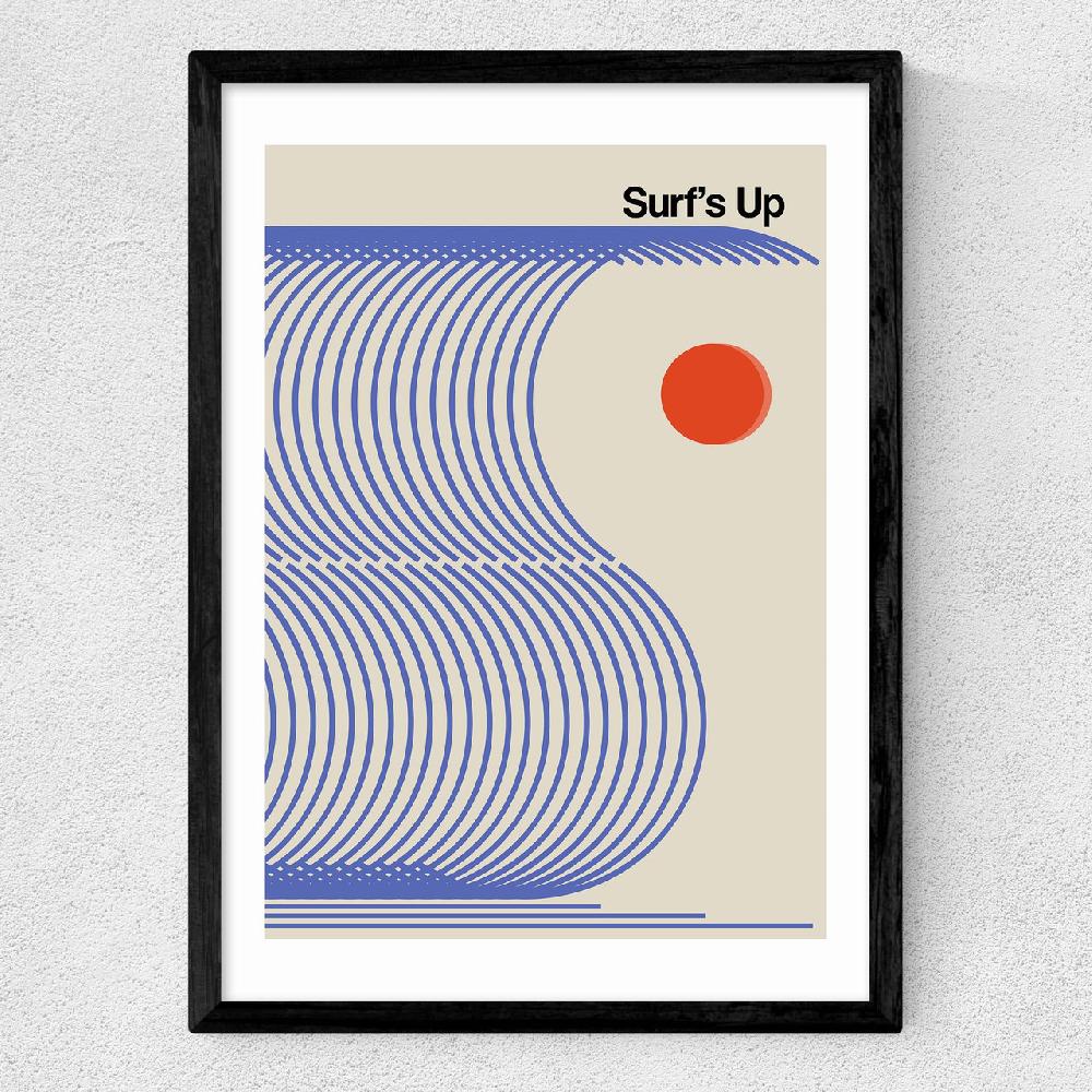 East End Prints Surfs Up (Blue)