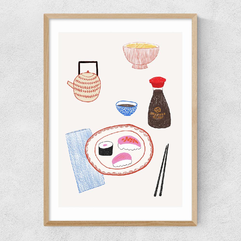 East End Prints Sushi By Ani Vidotto