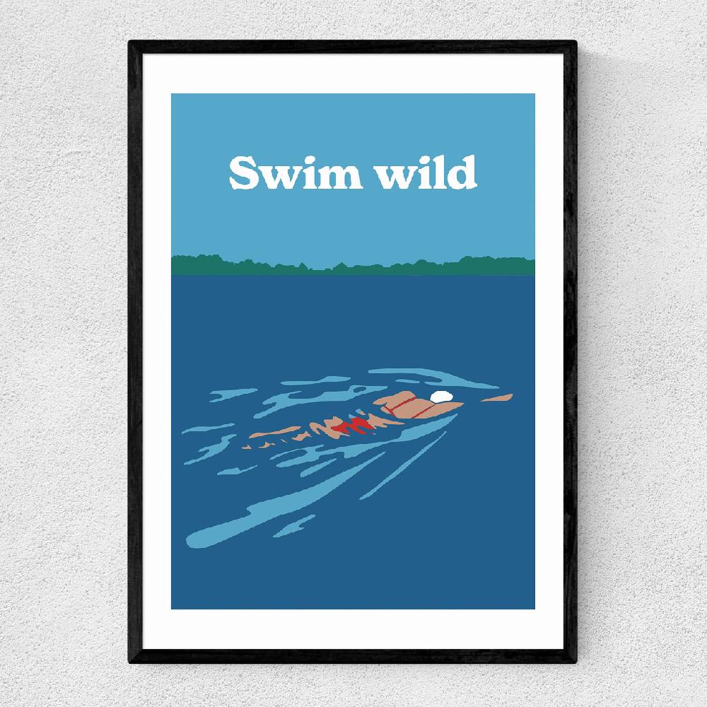 east end prints Swim Wild